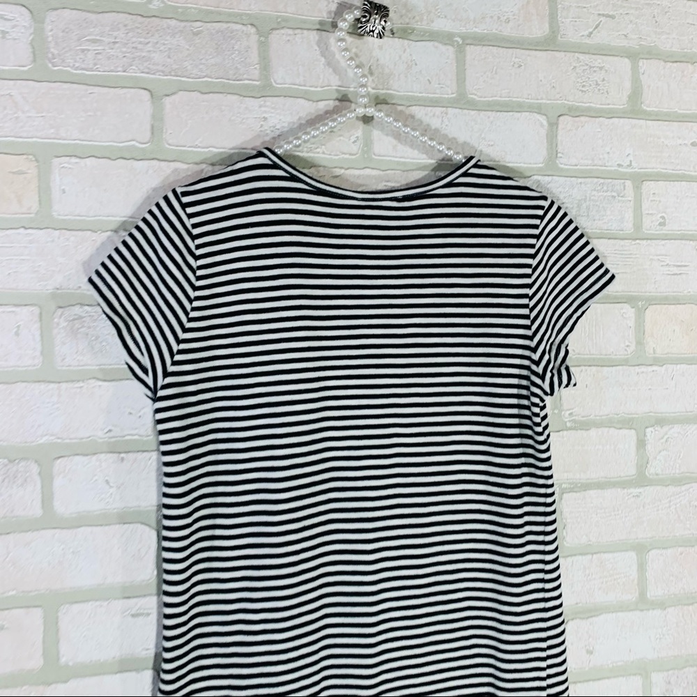 Joie Courtina Striped Cotton T Shirt Dress Size S - Picture 10 of 10